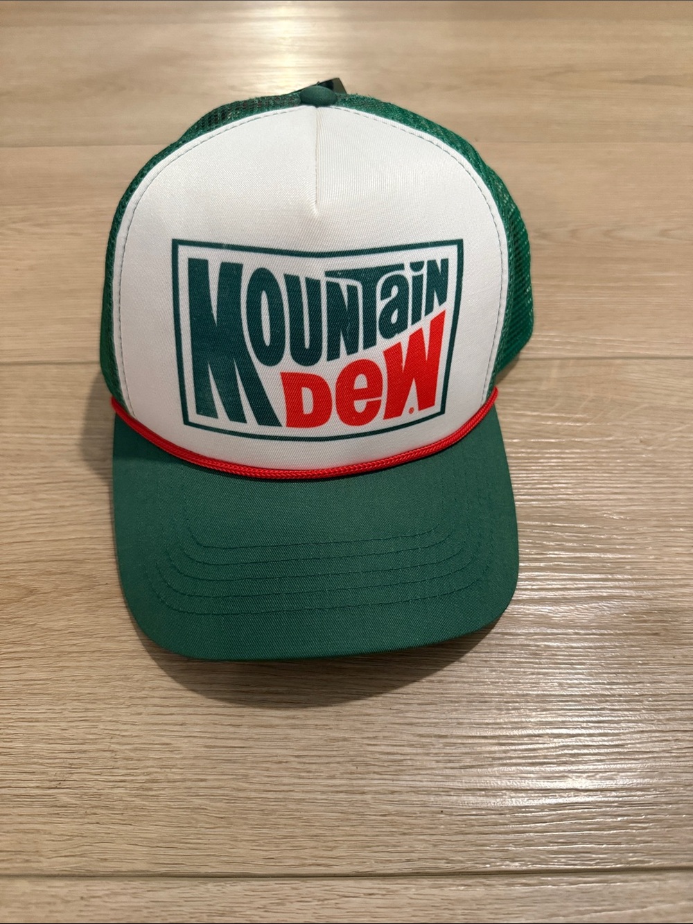 Mountain Dew Green and White Trucker Hat